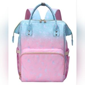 Diaper Bag, Durable Waterproof Travel Maternity Backpack for MOM and DAD (Pink)